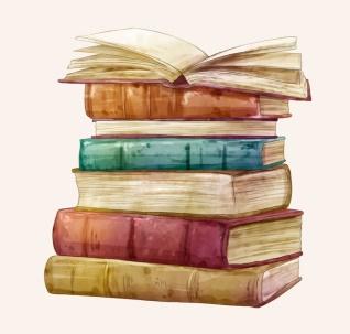 Bücherstapel Bücherei