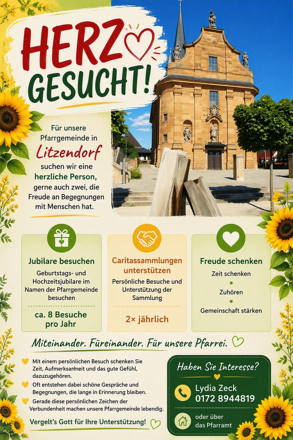 Wir suchen Dich - mit Herz -