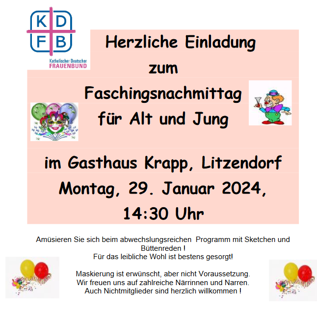 Faschingsnachmittag