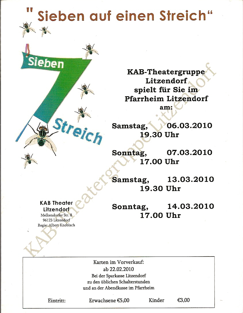 KAB-Theatergruppe Litzendorf 2010 Vorderseite