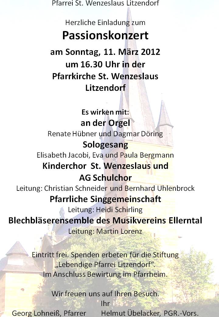 Passionskonzert 22012