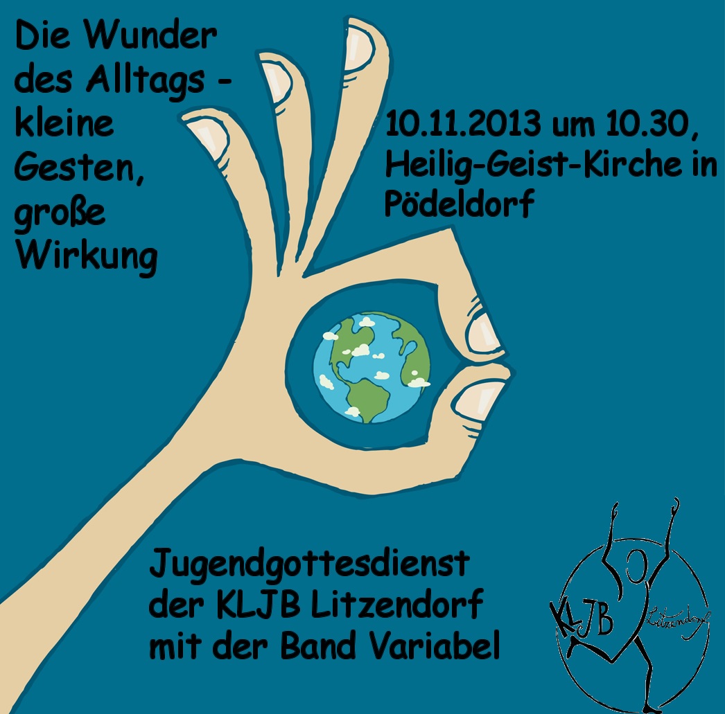 Plakat Jugendgottesdienst 10.11.2013